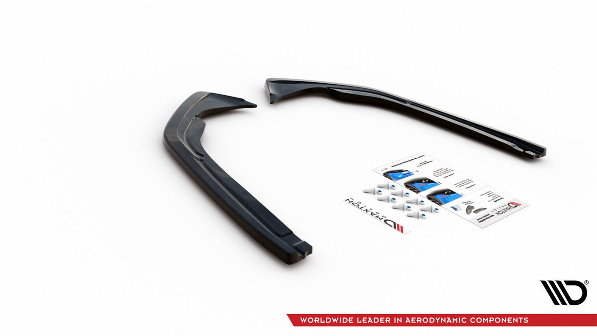 Heck Ansatz Flaps Diffusor passend für VW Arteon R-Line Limousine / Shooting Brake Mk1 Facelift schwarz Hochglanz – Ansicht 5