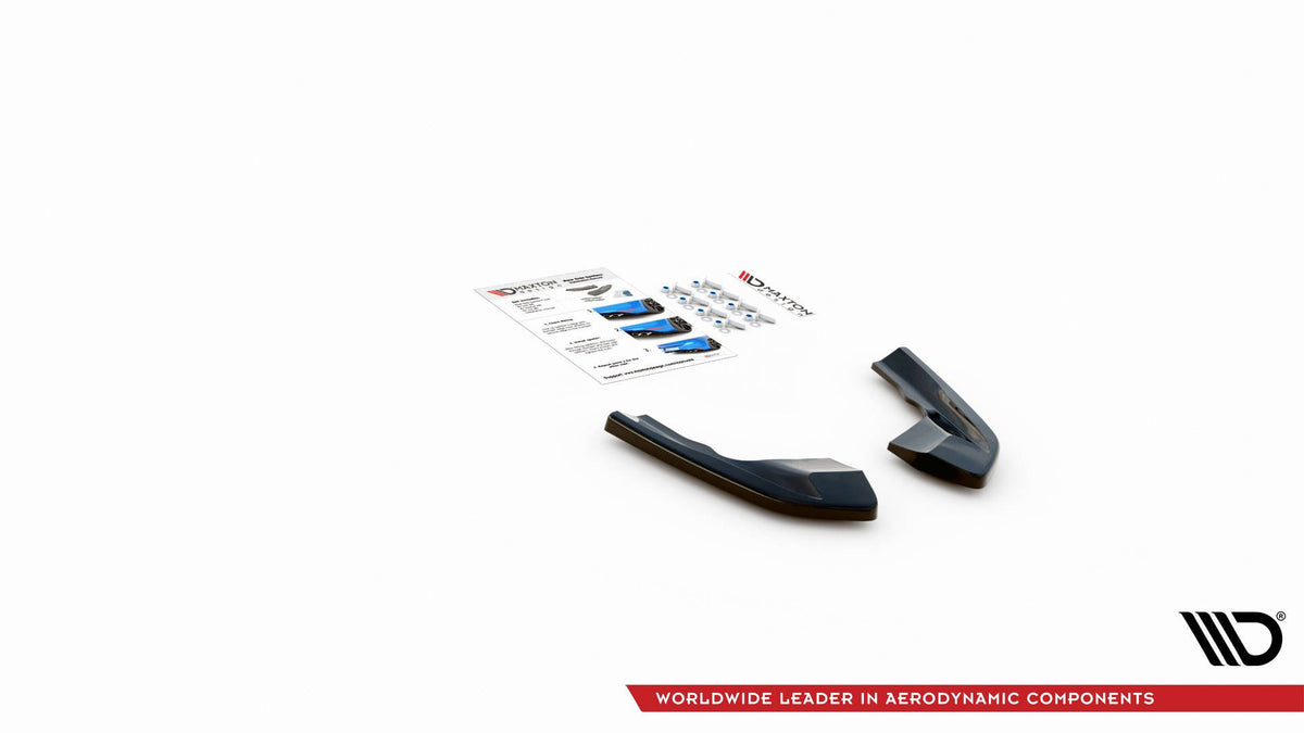 Heck Ansatz Flaps Diffusor V.1 passend für VW Golf R Hatchback Mk8 Facelift schwarz Hochglanz – Ansicht 6
