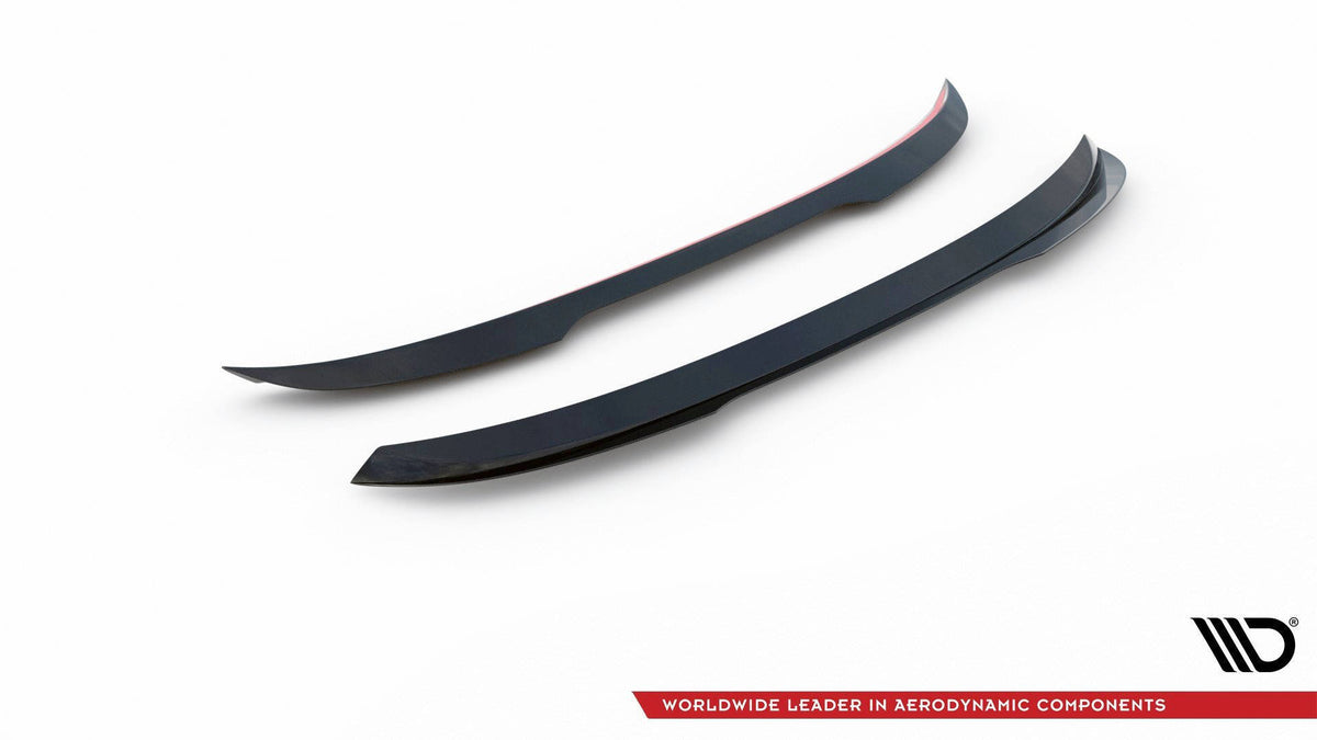 Heckspoiler Lippe Skoda Octavia Combi Standard / RS Mk4 / Mk4 Facelift  schwarz Hochglanz – Ansicht 5