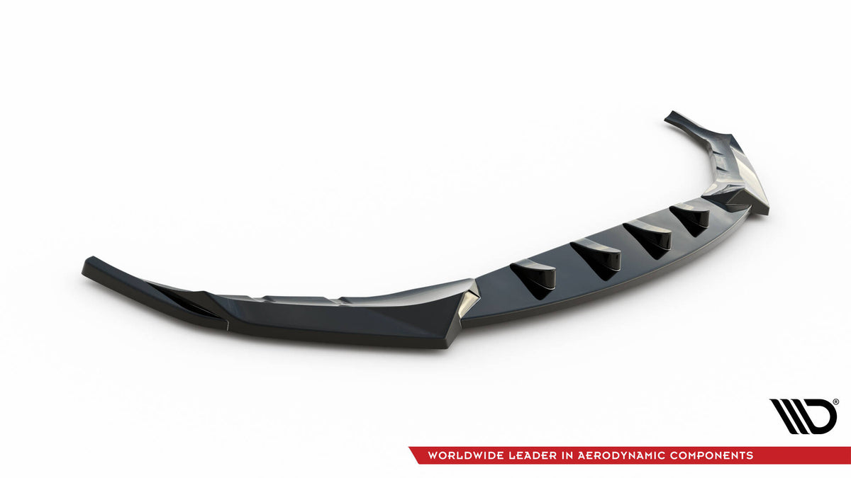 Street+ Spoilerlippe Front Ansatz V.4 passend für BMW 5er M-Paket / M550d / M550i G30/ G31 M-Paket schwarz Hochglanz – Ansicht 5