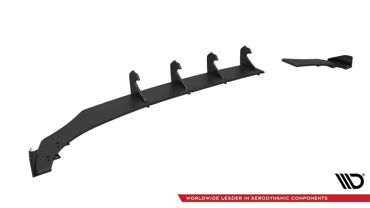 Street Pro Heckschürze + Flaps passend für VW Polo GTI Mk6 Facelift schwarz Hochglanz – Ansicht 6