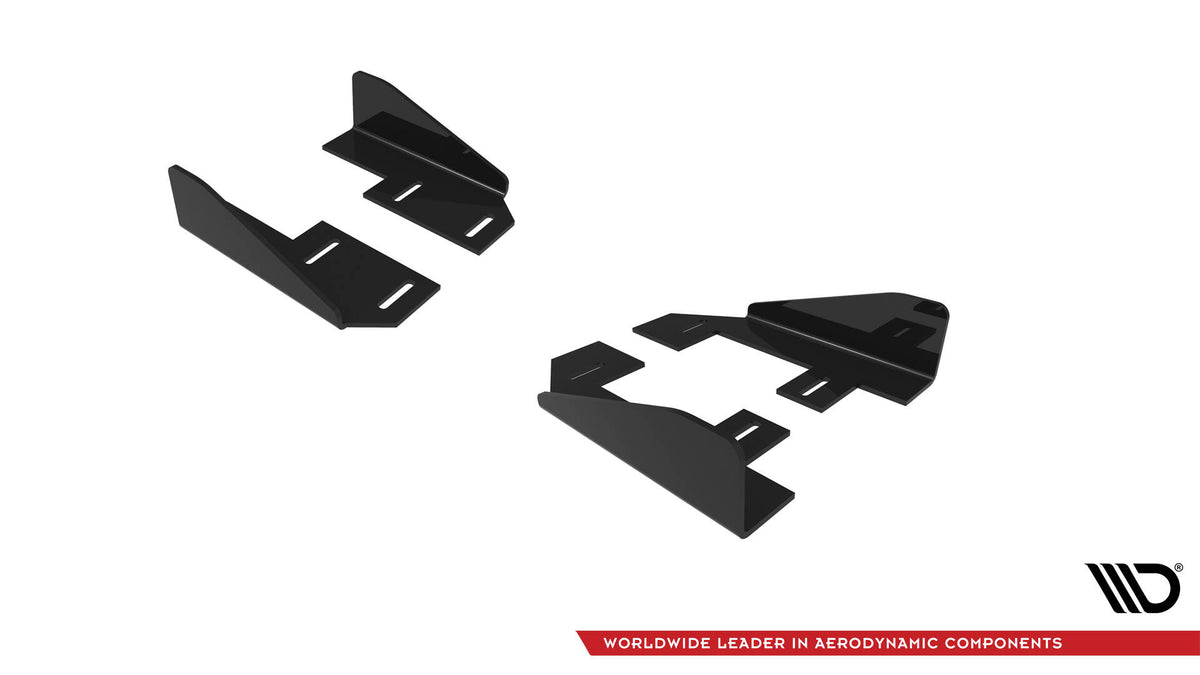 Seitenschweller Flaps passend für Audi A3 S-Line Limousine / S3 Limousine 8Y Facelift schwarz Hochglanz – Ansicht 7