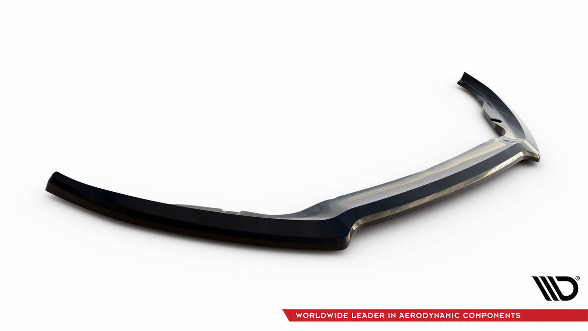 Street+ Spoilerlippe Front Ansatz V.1 passend für Ford Transit Connect Mk2 Facelift schwarz Hochglanz – Ansicht 5