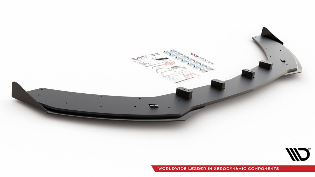Street Pro Street+ Spoilerlippe Front Ansatz passend für + Flaps passend für Mercedes-AMG C43 / AMG-Line Coupe C205 schwarz Hochglanz – Ansicht 6