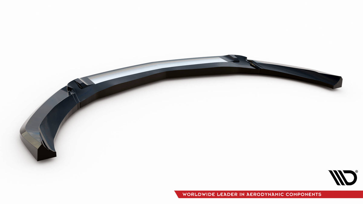 Street+ Spoilerlippe Front Ansatz V.4 passend für Mercedes-AMG CLA 45 Aero C117 Facelift schwarz Hochglanz – Ansicht 6