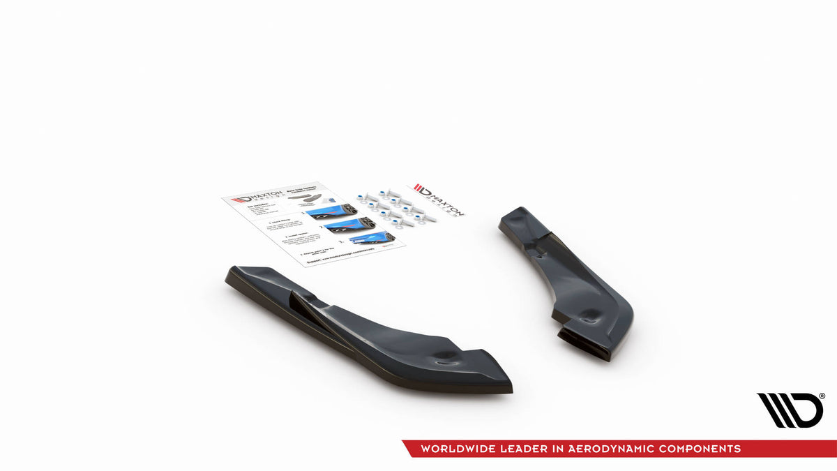 Heck Ansatz Flaps Diffusor V.3 passend für Toyota Supra Mk5 schwarz Hochglanz – Ansicht 4