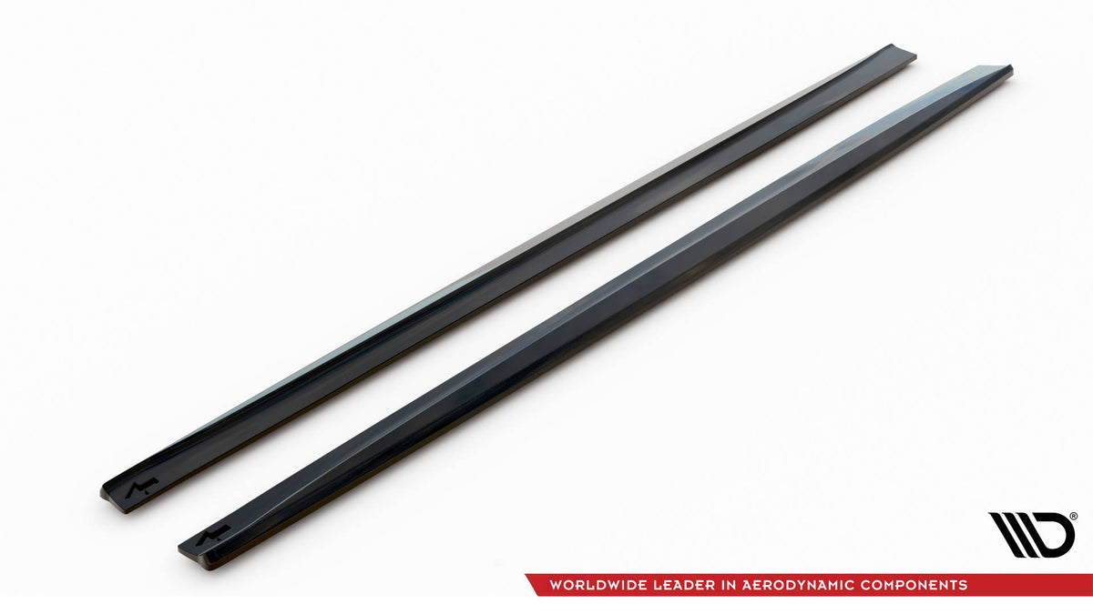 Street+ Seitenschweller Leisten passend für BMW 4er Coupe / Gran Coupe / Cabrio F32 / F36 / F33 schwarz Hochglanz – Ansicht 6