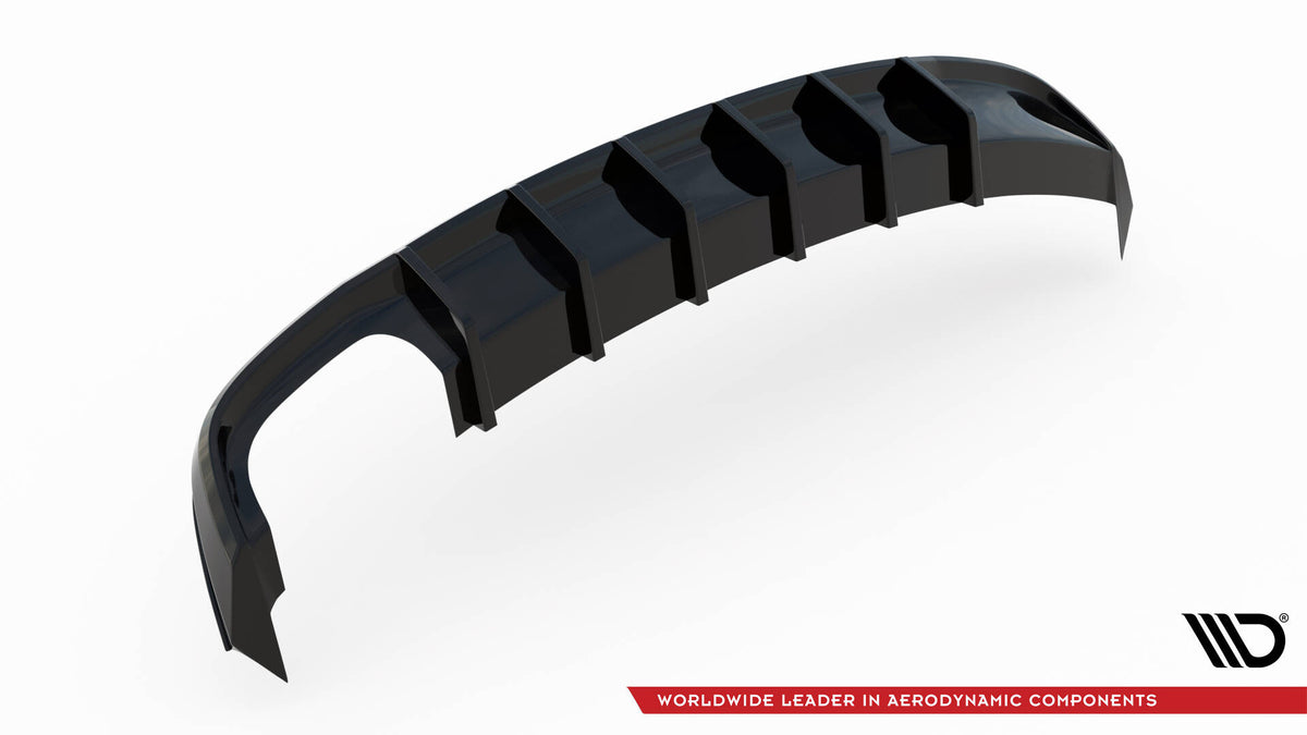 Diffusor Heck Ansatz passend für Audi S5 / A5 S-Line 8T Facelift (Doppelauspuff li.) – Ansicht 6