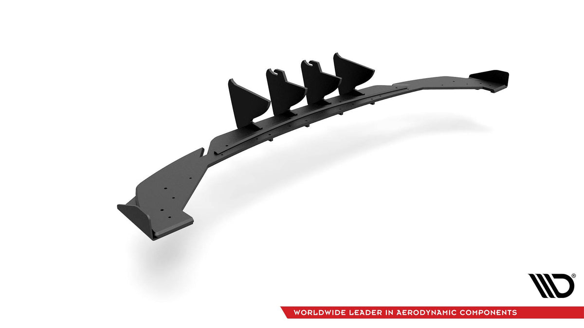 Street Pro Diffusor Heck Ansatz + Flaps passend für Seat Leon FR Hatchback Mk4 schwarz Hochglanz – Ansicht 5