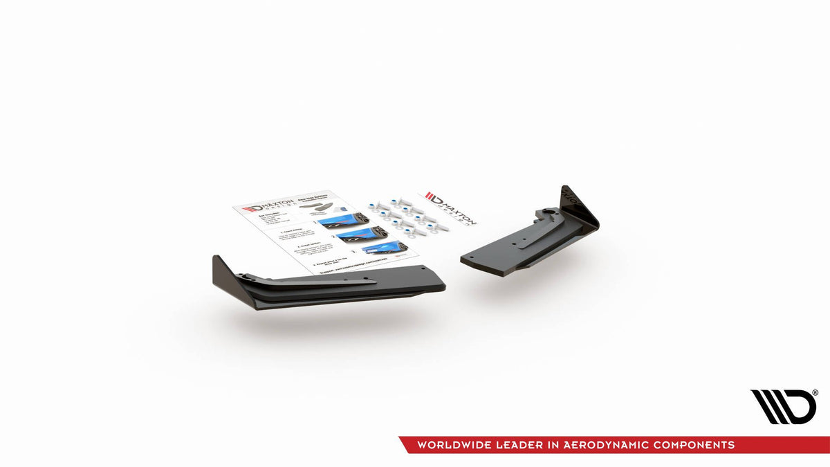 Street Pro Heck Ansatz Flaps Diffusor + Flaps passend für Toyota GR Yaris Mk4 schwarz Hochglanz – Ansicht 6