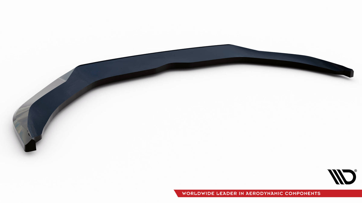 Street+ Spoilerlippe Front Ansatz V.1 passend für Porsche Panamera E-Hybrid 971 Facelift schwarz Hochglanz – Ansicht 6