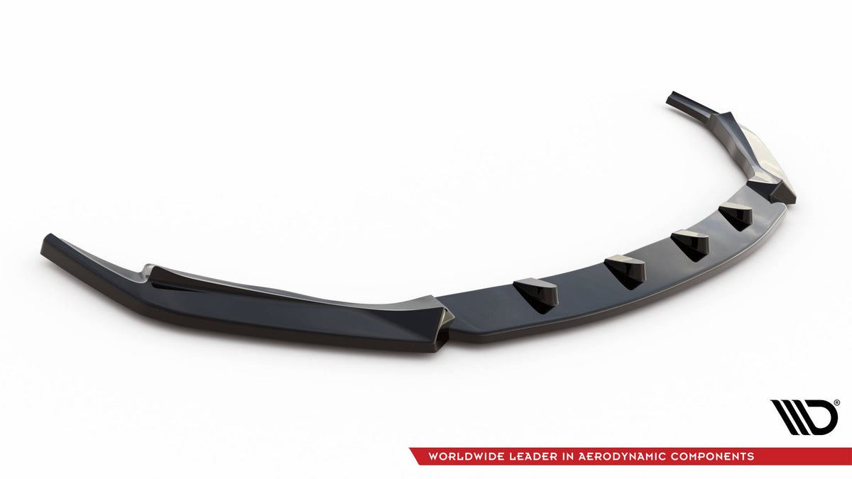 Street+ Spoilerlippe Front Ansatz V.1 passend für Lexus GS F Mk4 Facelift schwarz Hochglanz – Ansicht 5