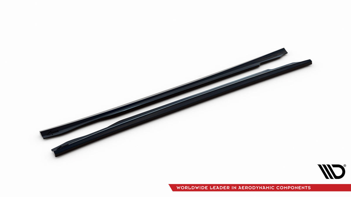 Street+ Seitenschweller Leisten V.2 passend für Mercedes-Benz CLS C218 / C218 Facelift schwarz Hochglanz – Ansicht 6