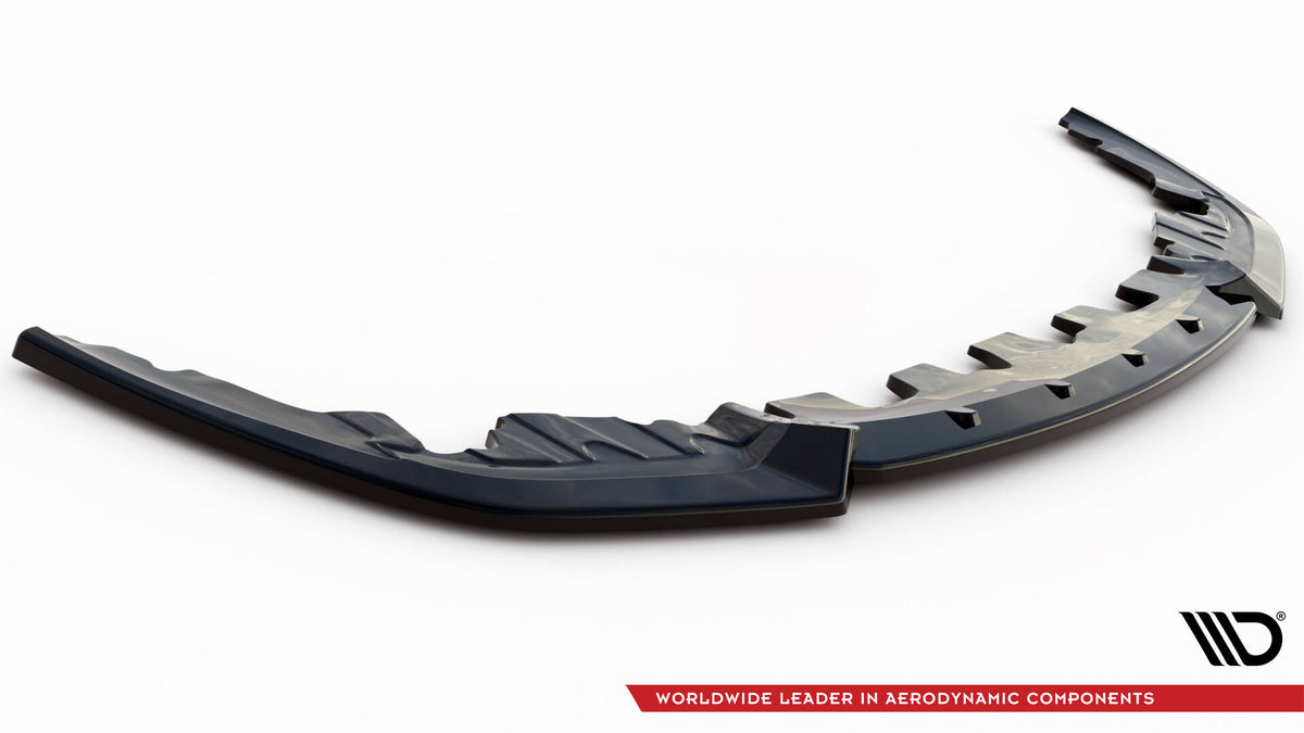Street+ Spoilerlippe Front Ansatz V.3 passend für BMW M8  Gran Coupe F93 / Coupe F92 schwarz Hochglanz – Ansicht 5