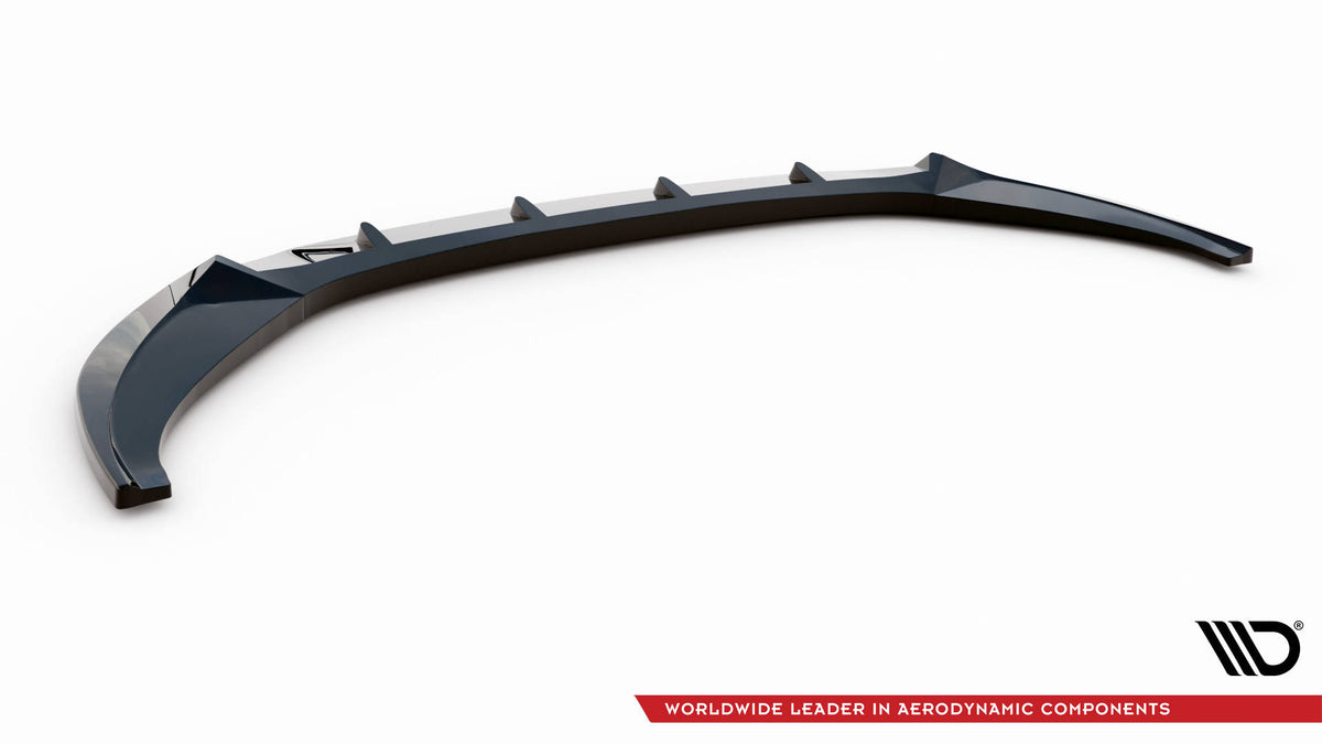 Street+ Spoilerlippe Front Ansatz V.2 passend für Audi A6 C8 schwarz Hochglanz – Ansicht 6