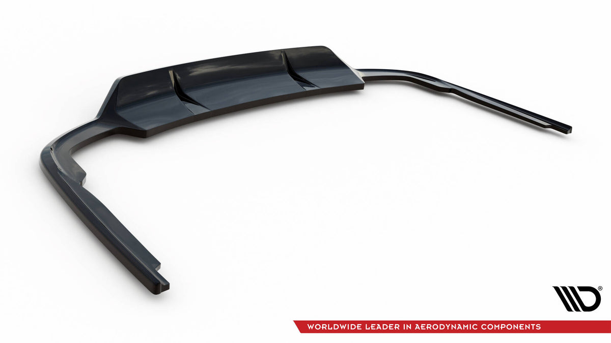 Street+ Mittlerer Diffusor RACE passend für Audi A8 S-Line D5 schwarz Hochglanz – Ansicht 7