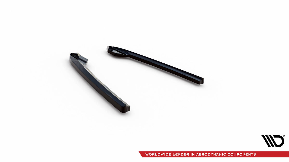 Heck Ansatz Flaps Diffusor V.3 passend für Audi A6 Avant / Limousine C7  schwarz Hochglanz – Ansicht 6