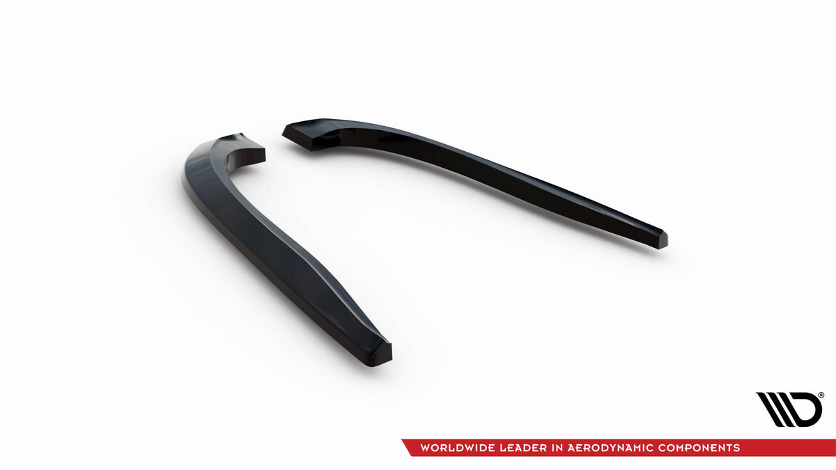 Heck Ansatz Flaps Diffusor V.2 passend für Infiniti Q50 S Mk1 schwarz Hochglanz – Ansicht 6