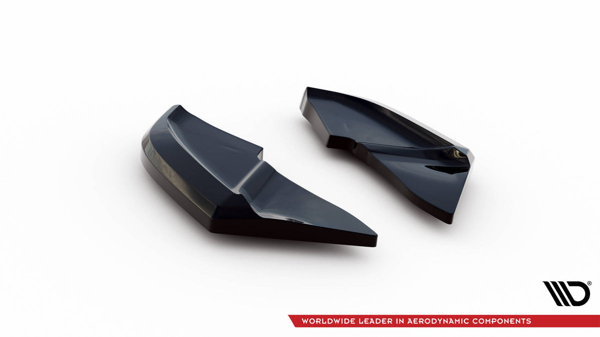Heck Ansatz Flaps Diffusor V.1 passend für VW Scirocco Mk3 Facelift schwarz Hochglanz – Ansicht 5