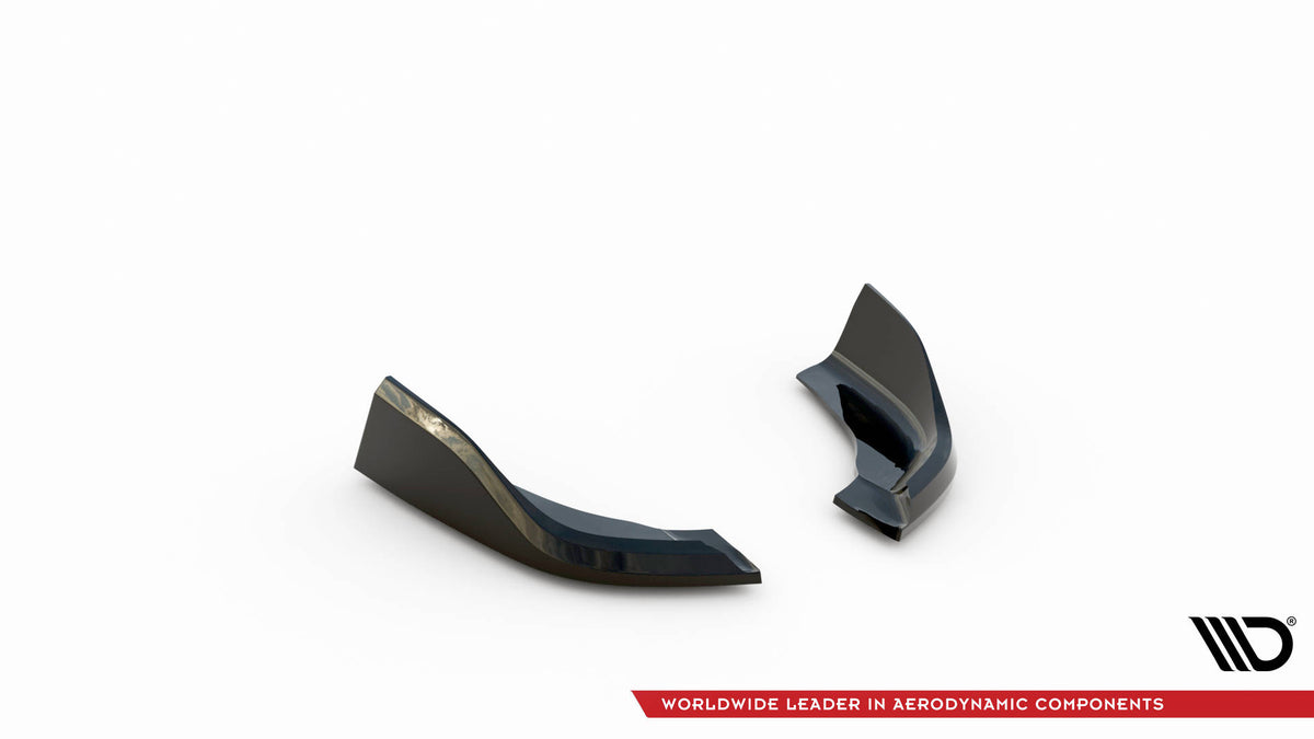Heck Ansatz Flaps Diffusor V.6 passend für (Für heckansatz v.3) BMW 1er M-Paket /  M135i / 128ti F40 schwarz Hochglanz – Ansicht 5