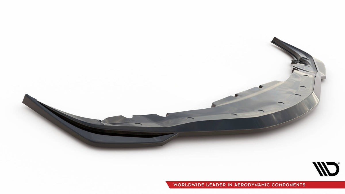 Street+ Spoilerlippe Front Ansatz V.1 passend für Toyota Supra Mk5 schwarz Hochglanz – Ansicht 5
