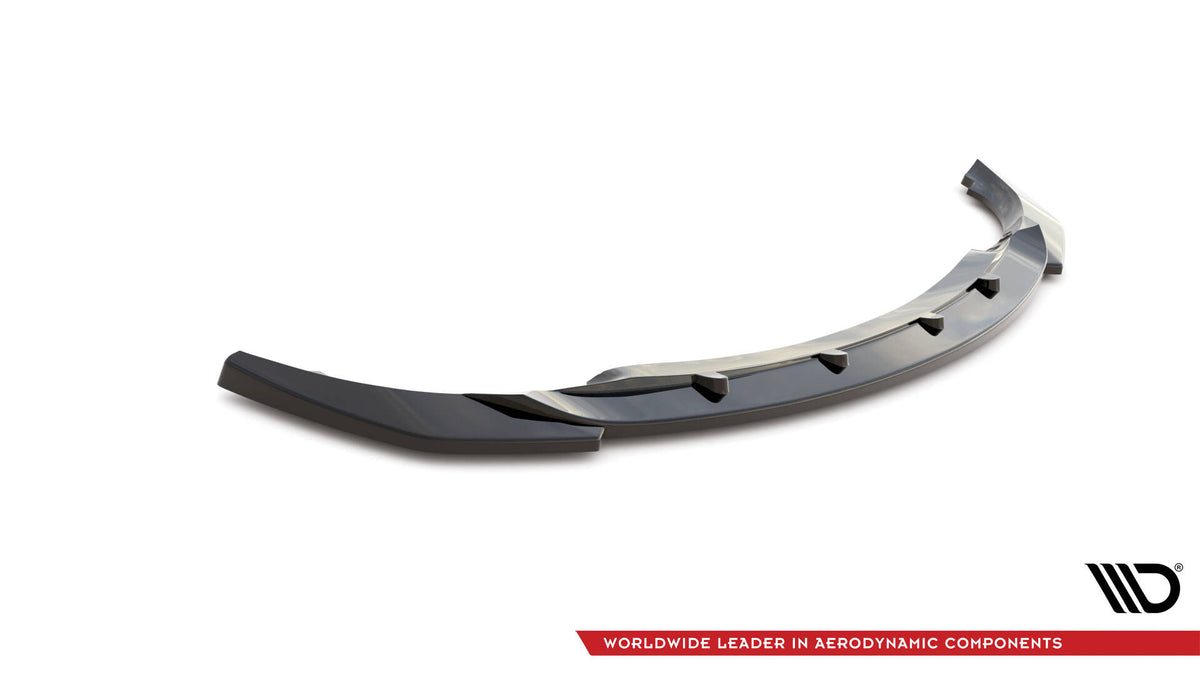 Street+ Spoilerlippe Front Ansatz V.1 passend für BMW 3er Coupe E46 schwarz Hochglanz – Ansicht 5