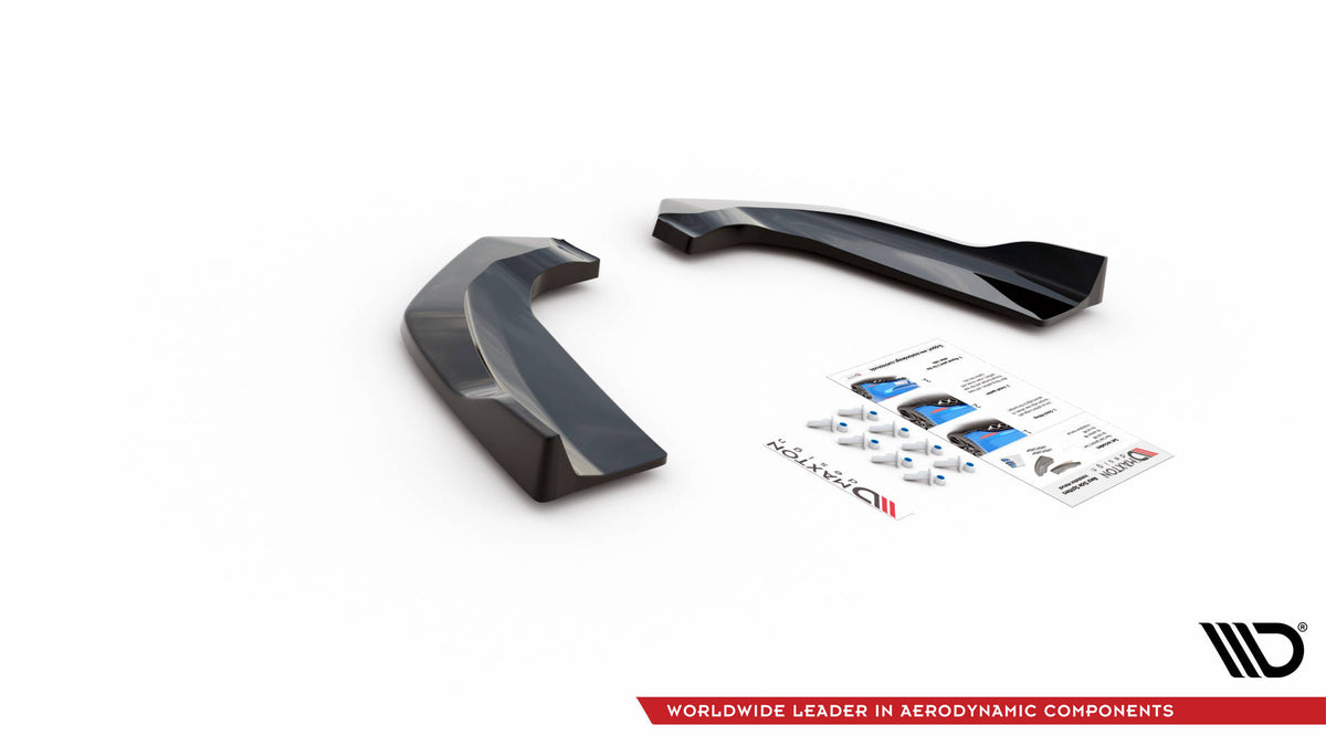 Heck Ansatz Flaps Diffusor passend für Ford Escape ST-Line Mk3 schwarz Hochglanz – Ansicht 6