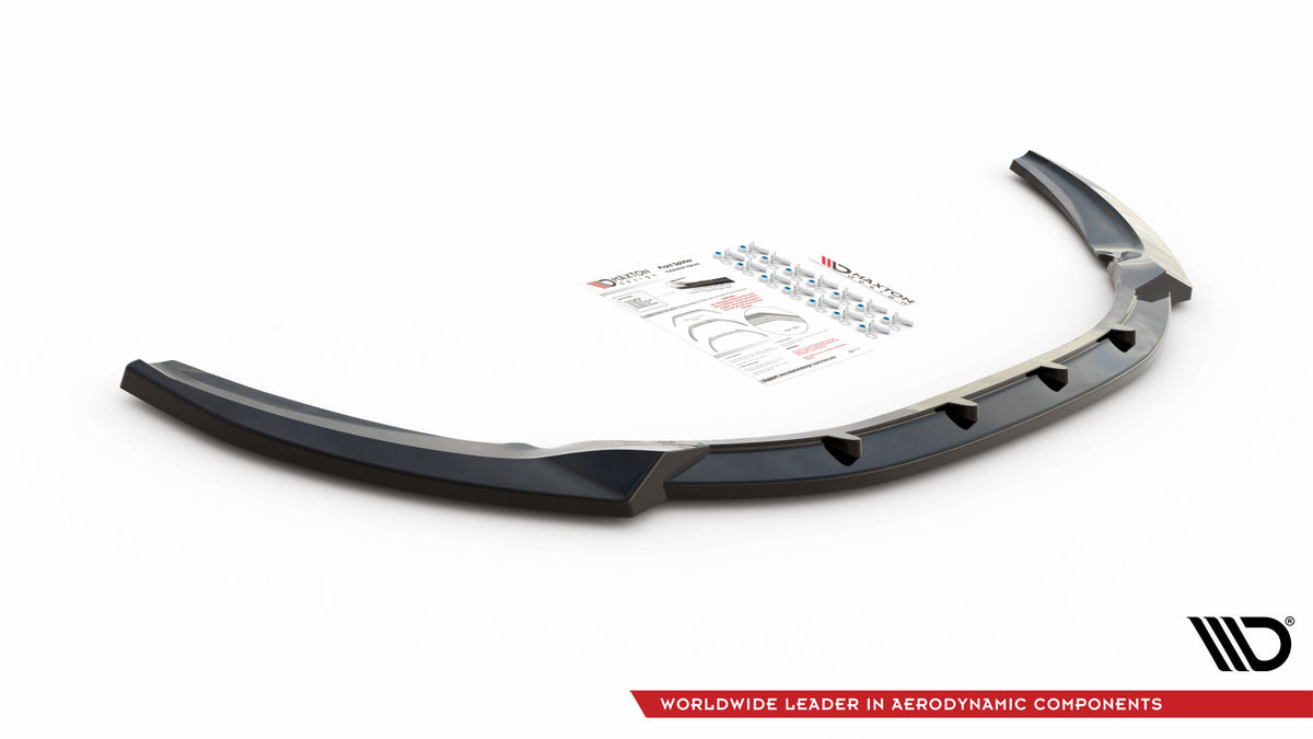 Street+ Spoilerlippe Front Ansatz passend für Ford C-Max Mk2 schwarz Hochglanz – Ansicht 5