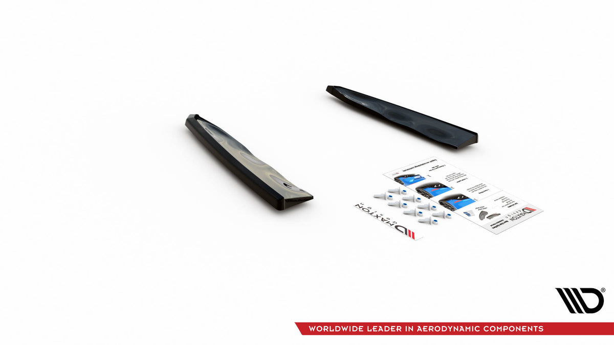 Heck Ansatz Flaps Diffusor passend für BMW X5M F95 / F95 Facelift schwarz Hochglanz – Ansicht 6
