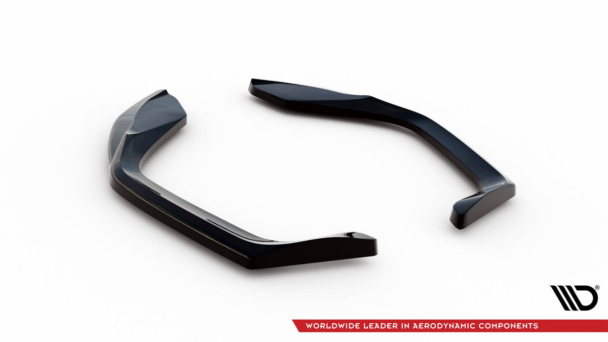 Heck Ansatz Flaps Diffusor V.1 passend für Cupra Leon Hatchback Mk1 schwarz Hochglanz – Ansicht 6