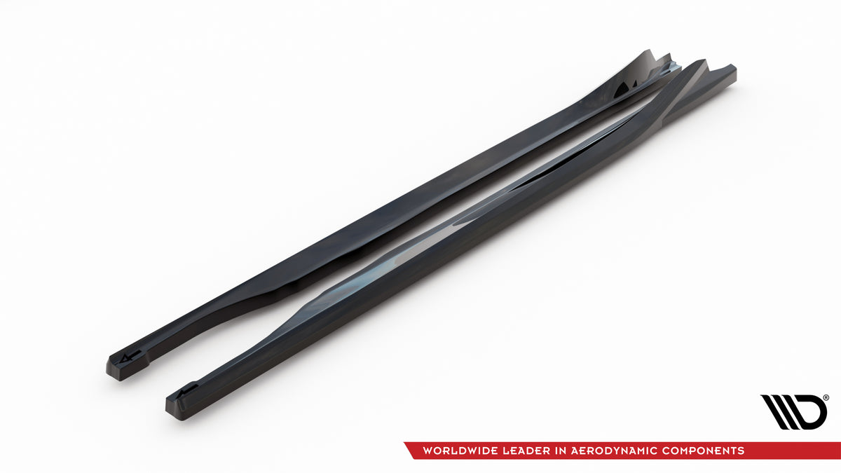 Street+ Seitenschweller Leisten passend für V.1 passend für Subaru BRZ Mk2 schwarz Hochglanz – Ansicht 6
