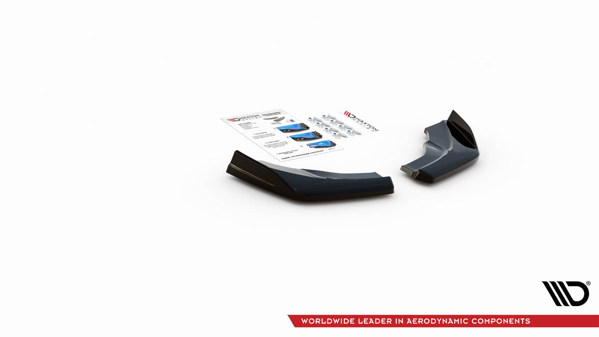 Heck Ansatz Flaps Diffusor V.1 passend für Mercedes-Benz A W176 schwarz Hochglanz – Ansicht 5