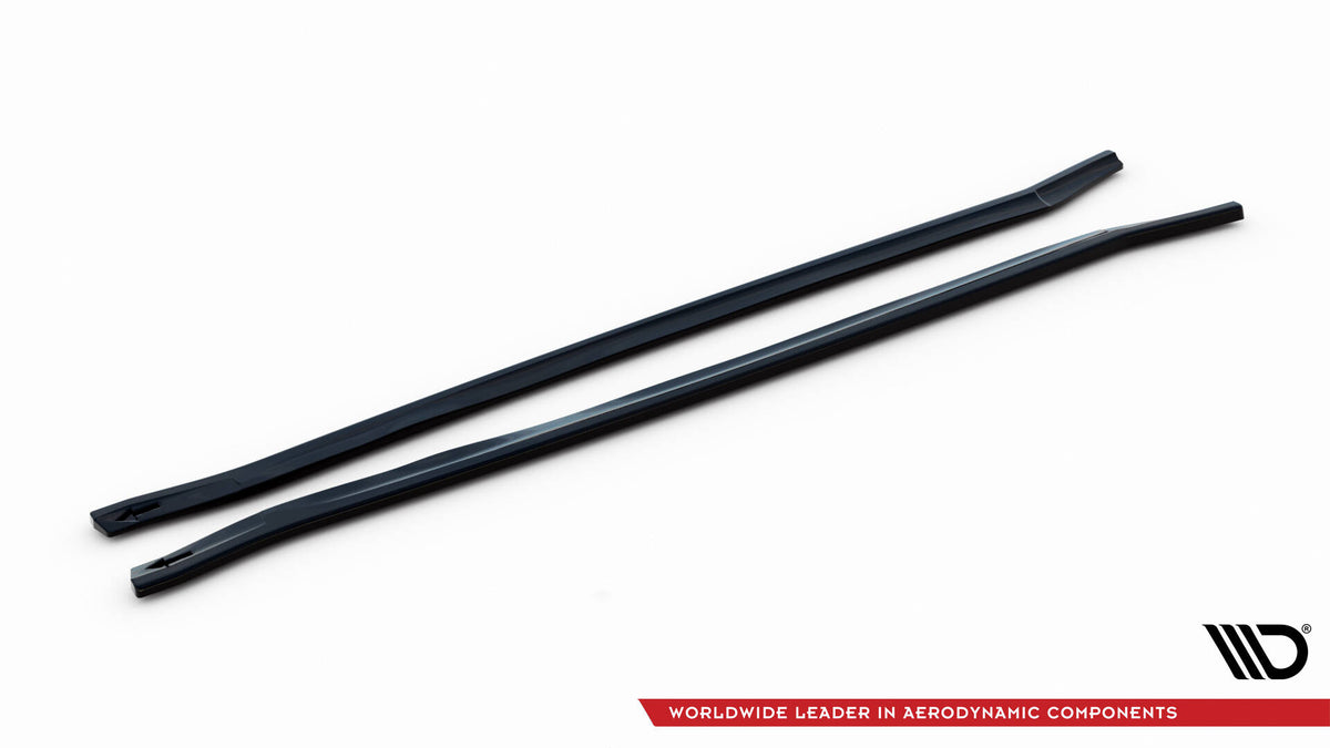 Street+ Seitenschweller Leisten passend für Maserati Granturismo S Mk1 schwarz Hochglanz – Ansicht 6