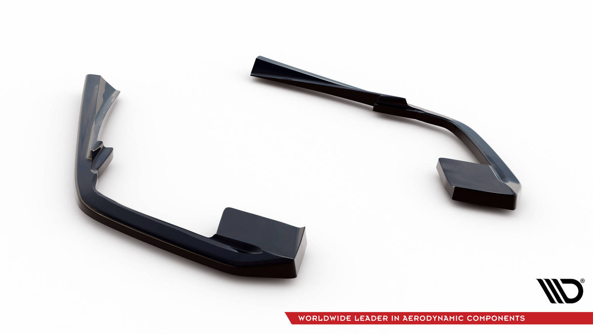 Heck Ansatz Flaps Diffusor passend für Volvo S60/V60 R-Design Mk3 schwarz Hochglanz – Ansicht 6