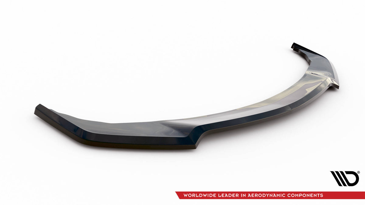 Street+ Spoilerlippe Front Ansatz V.1 passend für Infiniti Q50 S Mk1 schwarz Hochglanz – Ansicht 5
