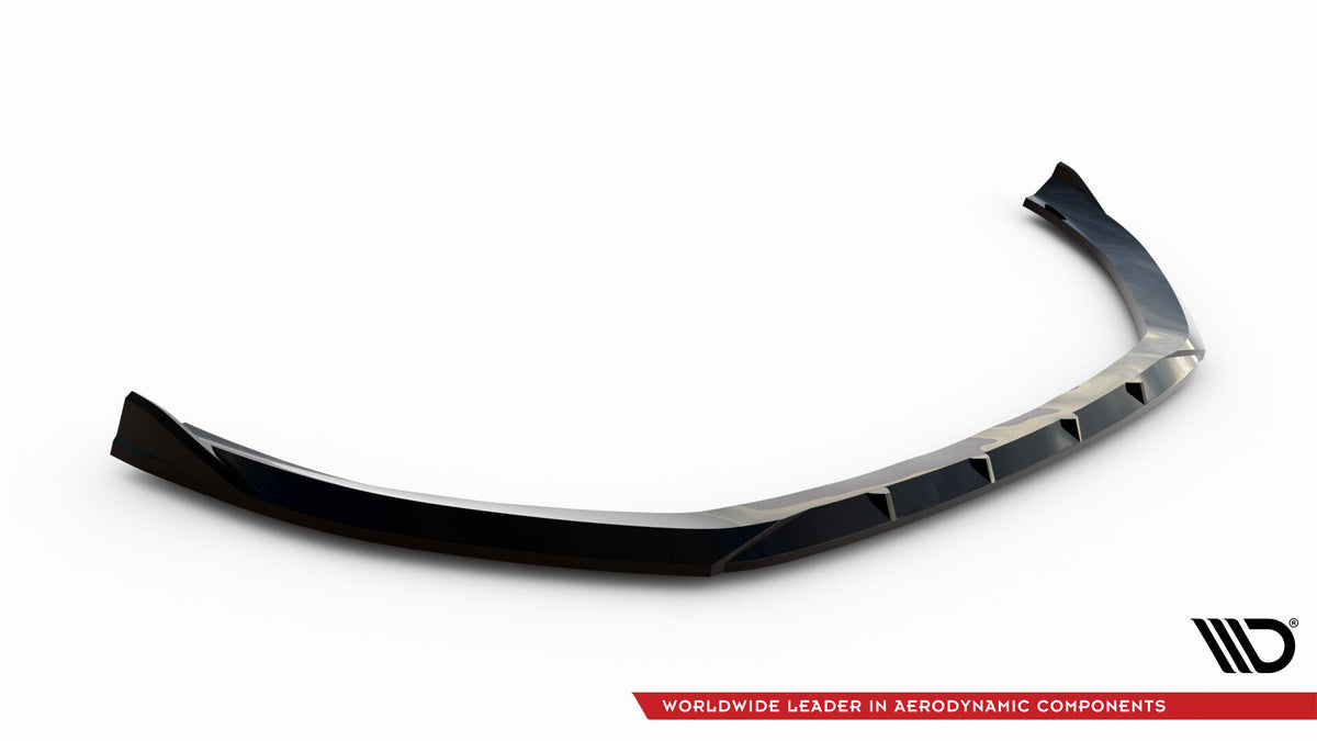 Street+ Spoilerlippe Front Ansatz V.1 passend für Audi A3 Limousine 8V schwarz Hochglanz – Ansicht 5