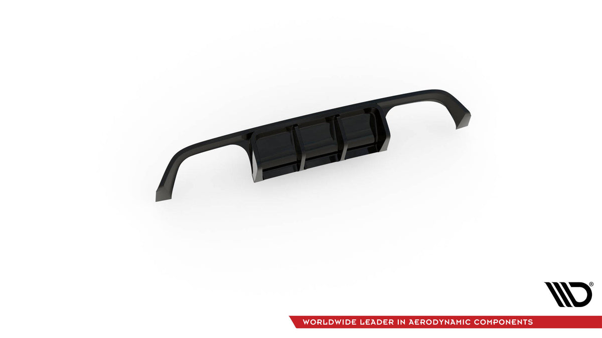 Diffusor Heck Ansatz passend für BMW M4 F82 schwarz Hochglanz – Ansicht 7