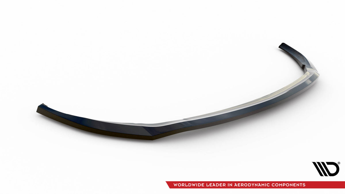 Street+ Spoilerlippe Front Ansatz V.1 passend für Mercedes-Benz C AMG Line Limousine / Coupe / Kombi W205 / C205 / S205 Facelift schwarz Hochglanz – Ansicht 5