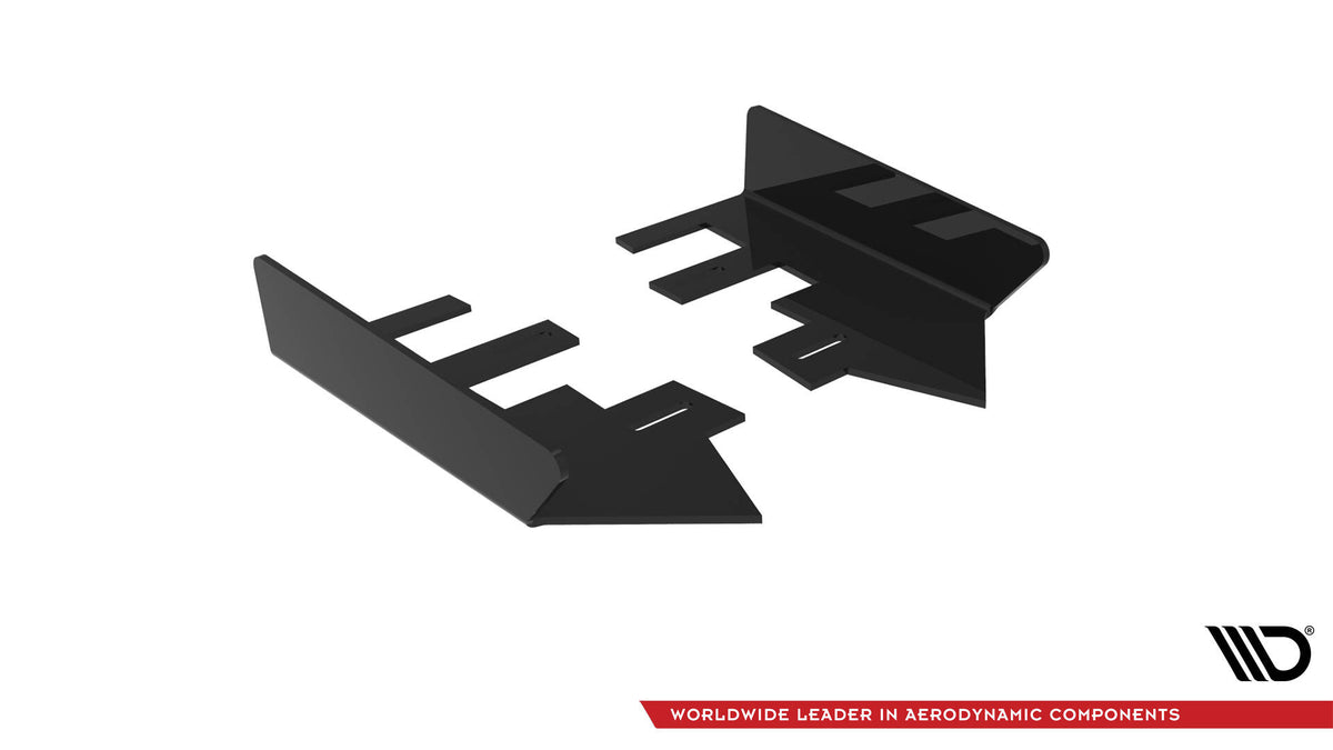 Hintere Seiten Flaps passend für Hyundai I30 Fastback N-Line Mk3 Facelift schwarz Hochglanz – Ansicht 9