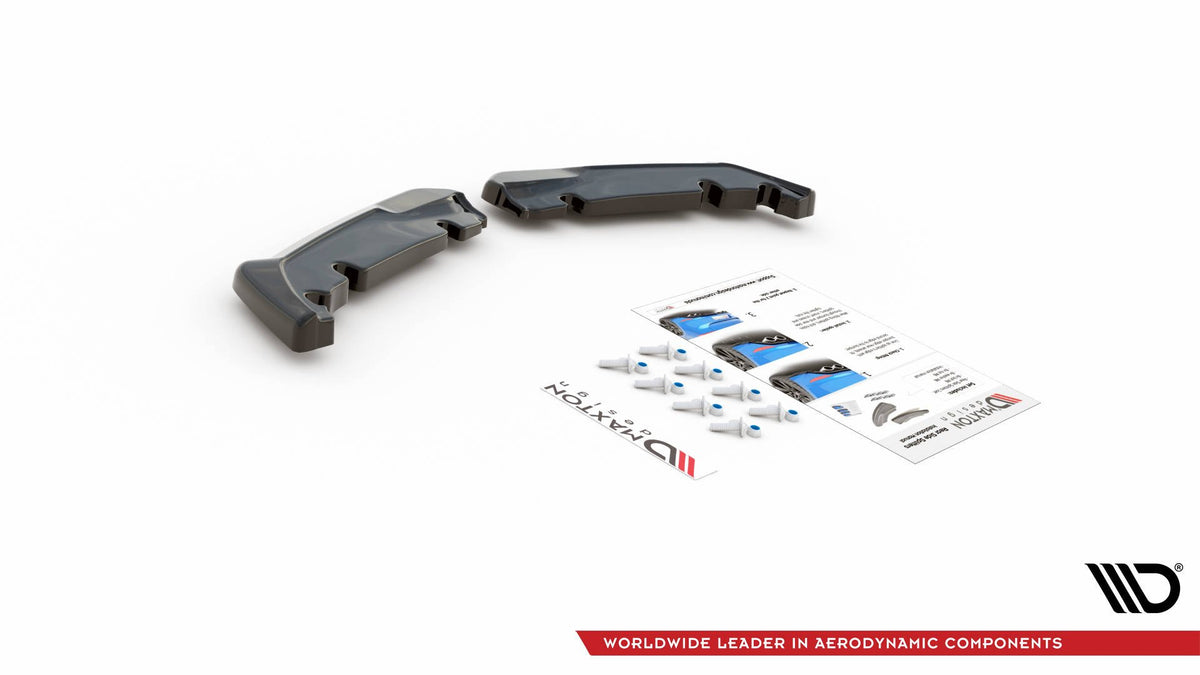 Heck Ansatz Flaps Diffusor V.1 passend für Toyota GR Yaris Mk4 schwarz Hochglanz – Ansicht 7
