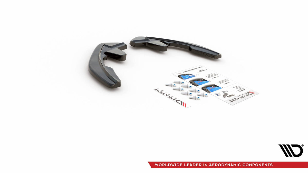 Heck Ansatz Flaps Diffusor passend für Renault Megane Mk.4 GT-Line schwarz Hochglanz – Ansicht 8