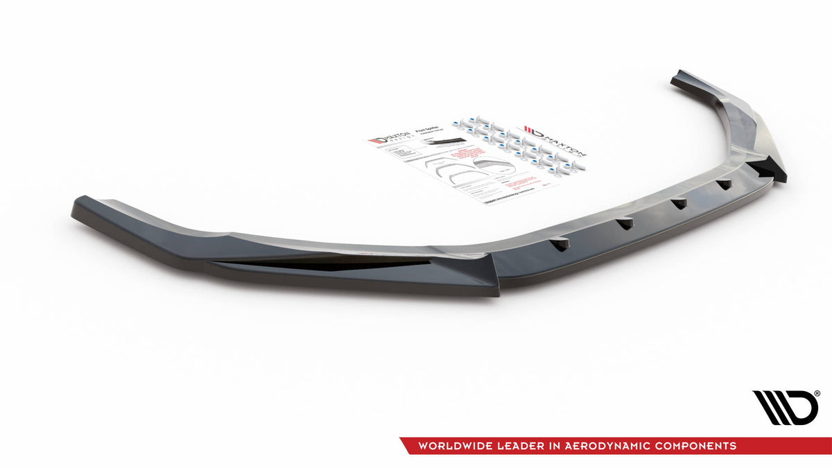 Street+ Spoilerlippe Front Ansatz V.2 passend für Hyundai I20 N Mk3 schwarz Hochglanz – Ansicht 5
