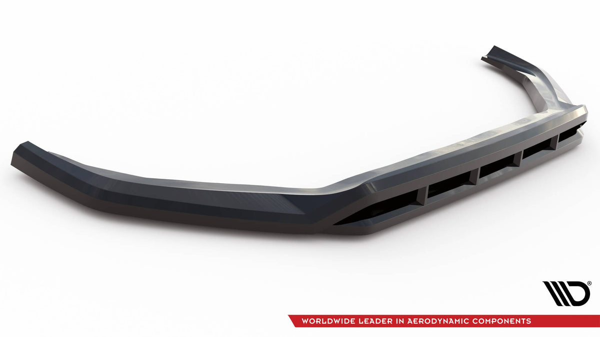 Street+ Spoilerlippe Front Ansatz passend für Peugeot Expert Mk3 schwarz Hochglanz – Ansicht 5
