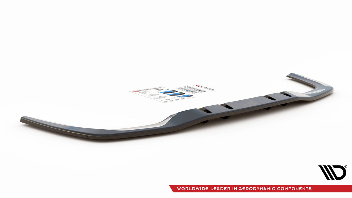 Street+ Mittlerer Diffusor RACE passend für V.1 Mercedes A 35 AMG Limousine V177 schwarz Hochglanz – Ansicht 4