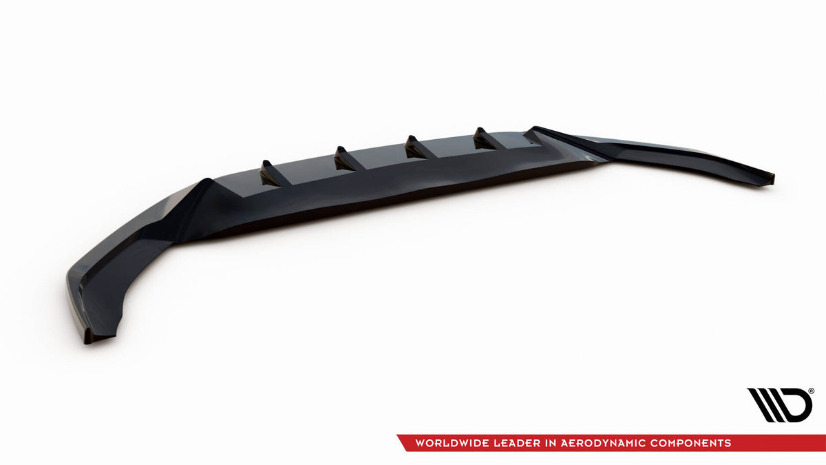 Street+ Spoilerlippe Front Ansatz V.1 passend für VW Passat R-Line B8 Facelift schwarz Hochglanz – Ansicht 6