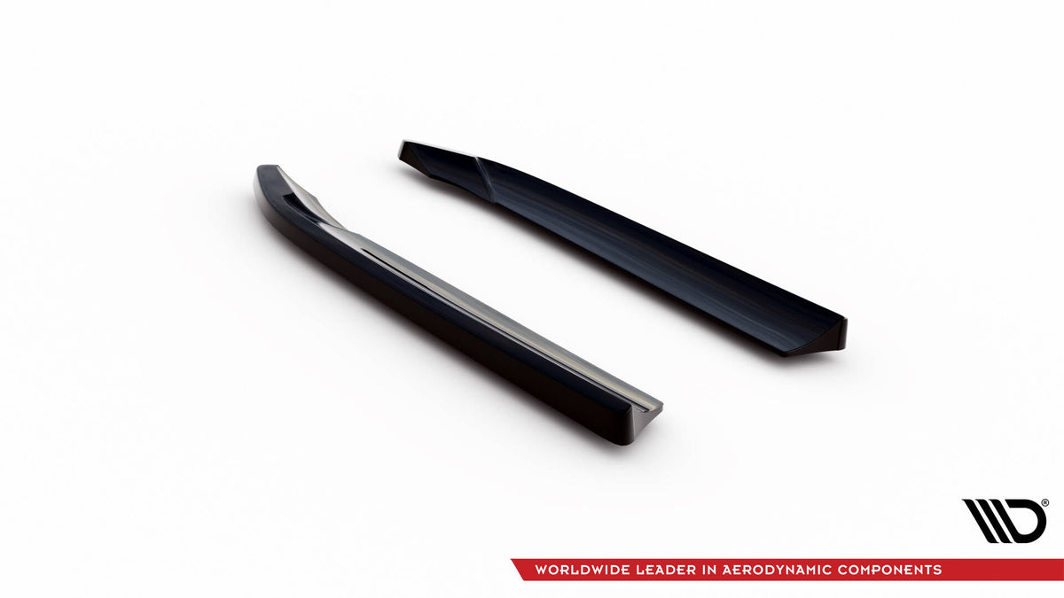 Heck Ansatz Flaps Diffusor V.2 passend für Audi A7 S-Line C7 schwarz Hochglanz – Ansicht 6