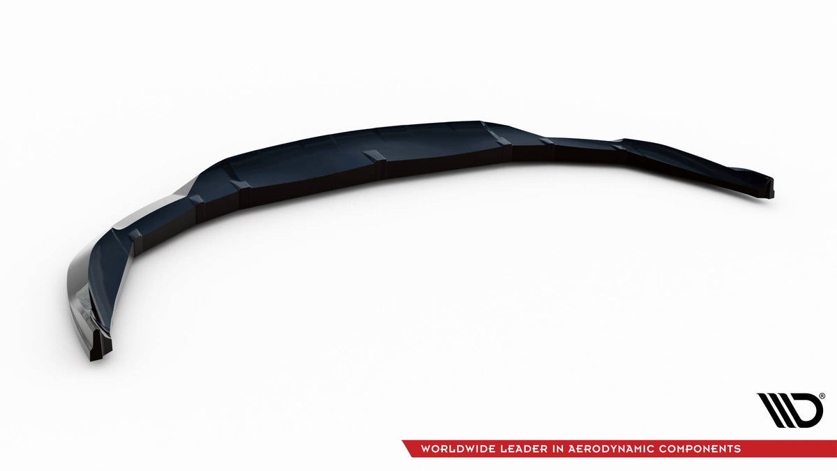 Street+ Spoilerlippe Front Ansatz passend für Porsche Taycan Cross Turismo 4S schwarz Hochglanz – Ansicht 6
