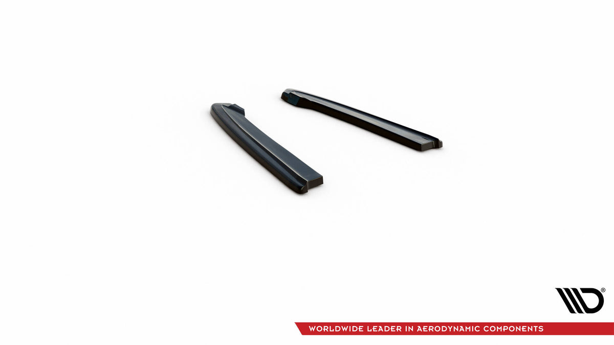 Heck Ansatz Flaps Diffusor passend für Audi RS4 B9 / B9 Facelift  schwarz Hochglanz – Ansicht 6