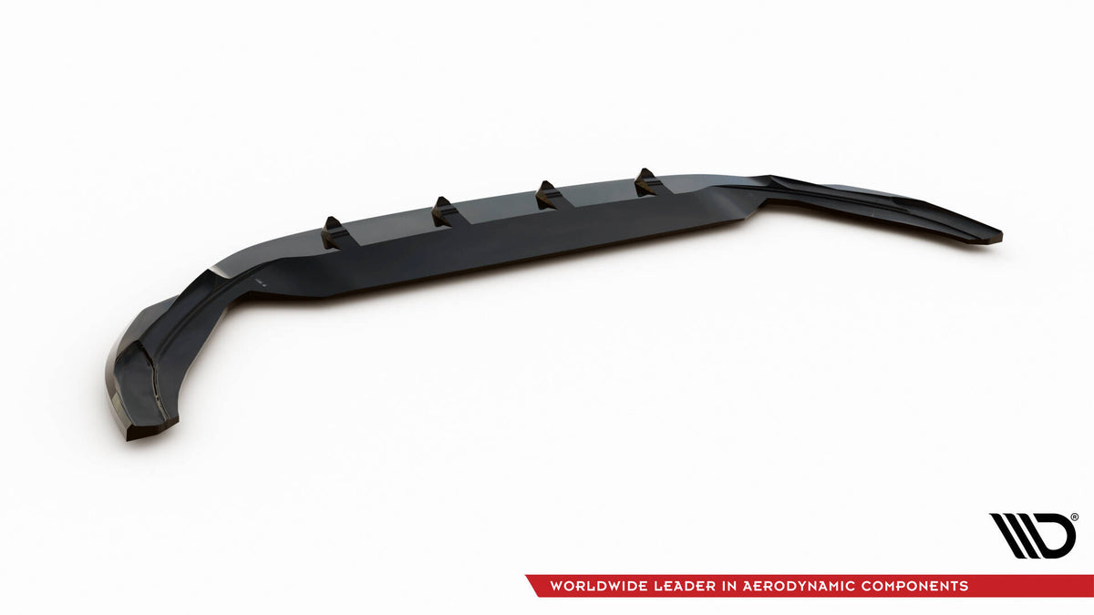 Street+ Spoilerlippe Front Ansatz V.1 passend für VW Polo GTI Mk6 Facelift schwarz Hochglanz – Ansicht 6