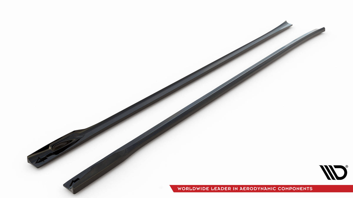 Street+ Seitenschweller Leisten V.2 passend für BMW X3 M40d / M40i / M-Paket G01  schwarz Hochglanz – Ansicht 5